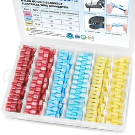 Ticonn-319-nl800 Nobrand 800pcs Nylon Spade Quick Disconnect Connectors Kit