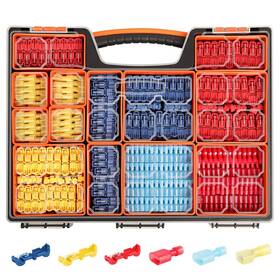 Tt1200-dc Nobrand 1200pcs T Tap Wire Connectors Kit Self-stripping Terminals