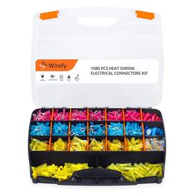 Var-1080 Nobrand Heat Shrink Wire Connectors Kit - Marine Grade 22-10 Gauge 1080 Pcs