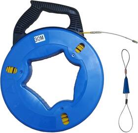 Yanborui-687 Nobrand Steel Wire Puller 4mm 100ft With Storage Case For Wiring In Attic Etc