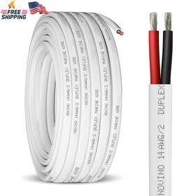 Novino 313029635642 14 Gauge Marine Wire Awg 30ft 14/2 Duplex Grade Tinned Copper Oxy