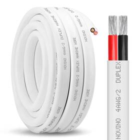 Bc-069 Novino 4 Gauge Marine Wire Duplex Grade Awg 30ft Tinned Copper Oxygen-