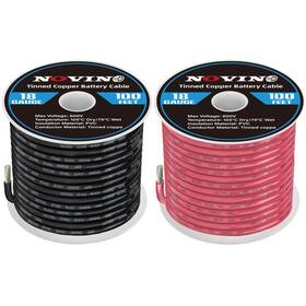 Bc-108 Novino 18 Gauge Marine Wire Awg Grade Include 100ft Red 100