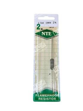 2w539 Nte Flameproof Metal Oxide Resistor 3.9m 2w 2% Lots Of 10