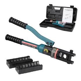Yqk-120-blue Nuiu Yqk-120 Hydraulic Crimping Tool 8t Wire Crimper For Battery Cable Terminals