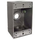 5320-0 Outlet 1g Box Covers Bell Gray Alum Weatherproof 3