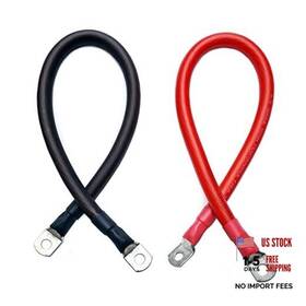 Paka Tools Gf5h33 4/0 Awg Gauge Red Black High Performance Battery Inverter Cables