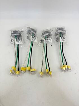 Ptra6-solbp Pass & Seymour X4 Legrand Plug Tali Female Connector 6 Inch Solid Wire Right Angle