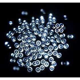 Sol-100w Perfect Holiday 100 Led Green Cable Solar String Light - White
