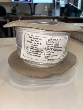 001103 Pro-power Cb/001103 Siaf Flexible Stranded Silicone Rubber Wire 2.5mm2 White 100m