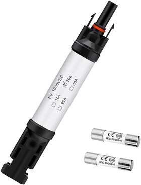 Ip68 Pvfarosh 787803849455 20a Inline Solar Fuse Holder Connector Waterproof 1000v 2
