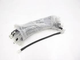 205754 Quick Cable 25 Pack 12 Inch 4 Gauge Golf Cart Battery With 5/16 Hole Max Lug And Heat Shrink