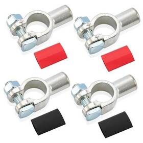 Hat-relaxweex-0568 Relaxweex 8 Pcs 2 Pairs Battery Terminal Connectors Top Post Cable Ends 1/0