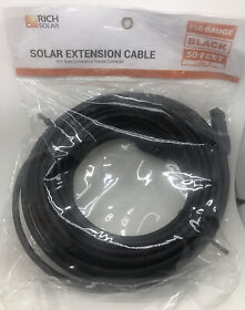 Rs-50102 Rich Solar 50 Feet Extension Cable 10 Gauge New Sealed