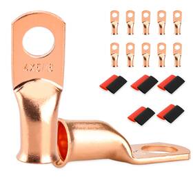 Sdzonges 694774912531 10 Pcs Battery Terminal Connectors Cable Ends Lugs 4 Gauge Wire Con