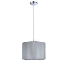 Ls-19569c Shade Silver Source Sil Chrome Fabric Lite Lamp Ceiling