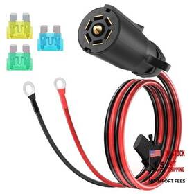 Shenzhenshi Heshandakejiyouxiangongsi 766045366326 7 Pin Trailer Plug To Cable Way Power Access O Ring Connector O-ring