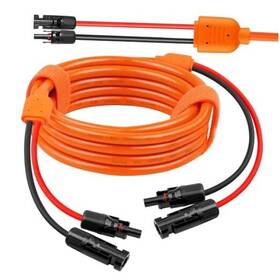 Shenzhenshi Maoke Keji Youxiangongsi 706531240051 Solar Panel Extension Cable - 10awg 14awg Wire With Female And Male 15ft