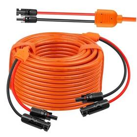 Shenzhenshi Maoke Keji Youxiangongsi 706531240129 Solar Panel Extension Cable - 10awg 14awg Wire With Female And Male 100ft