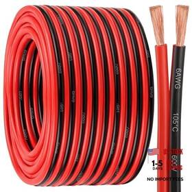 Shenzhenshi Maoke Keji Youxiangongsi 706531242574 6 Gauge Wire 2 Conductors Copper Battery Cable Oxygen Free 100 Ft Awg