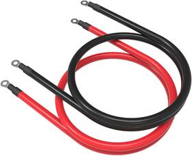 Se-2a11530 Shierleng 2 Awg Copper 8ft Red Battery Cable 3/8 Inch Lugs Wire Car Marine Inverter Rv