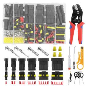 Sn· Xy 764409490786 Wiring Tool Kit 808pcs Waterproof Wire Connectors 50 Sets Automotive Electri