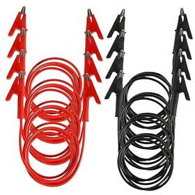 Soewweklax Jz38105 8pcs 14 Gauge Jumper Wires Alligator Clips To Clip