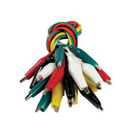 Tl10 Sona Enterprises Se 10-piece Test Lead Set With Alligator Clips 22 Inch 28-gauge Copper Wire
