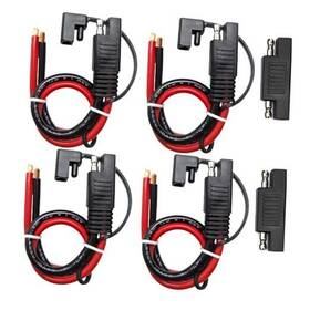4sae Sonertrician 4pcs 10 Awg Sae Connector To Bare Wire Pigtail Pure Copper Cable With Dust