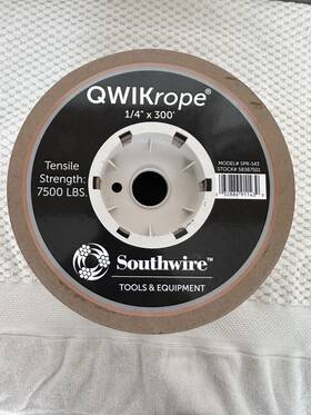 Spr-143 Southwire 032886915352 Qwikrope 1/4 Inch X 300 Rope 7 500 Lb Break New Free Shipping