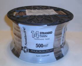 22962558 Southwire 500 Ft. 14 Awg Brown Stranded Cu Thhn Wire