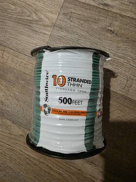 Southwire 37116103 Building Wire Copper 10 Awg Green Stranded 500 Feet