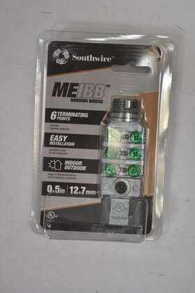 Southwire 784297020568 Wire Connector 1/2 Inch Inline Intersystem Bonding Bridge Metallic Meibb