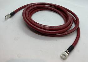 Spartan Power 852874008671 Single Red 4awg56 10 Ft 4 Awg Battery Cable With 3/8 Ends