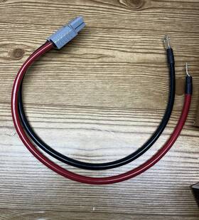 Sp1204ga-3.8-24 Spartan Power 4 Awg 24 Inch Battery Cable Quick Connector Sp120a And 3/8 Ring Terminals New