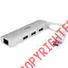 St3300g3ua Startech 3 Port Portable Usb 3.0 Hub Plus Gigabit Ethernet Aluminum Wi 065030862554