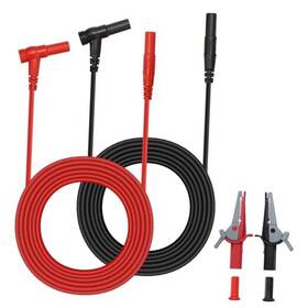 Et-010 Sumnacon Pack 4mm Banana Plug To Alligator Clip Test Cable 6.6 Ft 6.6ft/2m 2