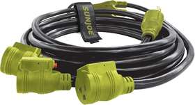 Sjg-ext2510-3way Sun Joe Generator Series 3 Outlet Power Cord 25foot Green/black