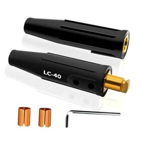 Lc-40-1 Supenegy Lc40 Cable Connector Set Includes Black Male And Female For 1 Pair
