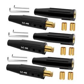 Lc-40-3 Supenegy Lc40 Cable Connector Set Includes Black Male And Female For 3 Pair