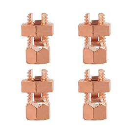Sustenergy Tj-25-4p 4pcs Split Bolt Connector Copper Grounding Clamps For Completing Ground
