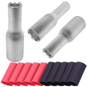 Svaar B-sd2-6ga-t 10pcs Step Down Butt Connectors 2 Awg To 6 Non-insulated Reducing Splices