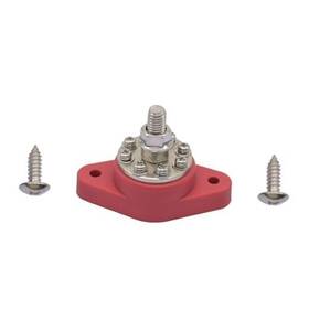 Tahox Ly-hlp-005 3/8 Inch M10 Red Bus Bar Distribution Stud Junction Post 12v 48v Single