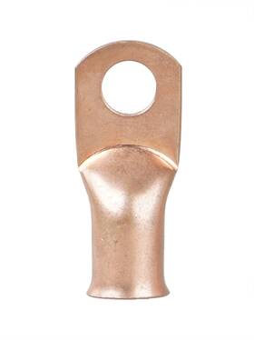 Tealover 666389492128 10pcs 2 Awg 5/16 Inch Stud Heavy Duty Copper Wire Lugs Ring Terminals Battery Cab