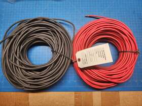 Cpv189 Temco 1 Pair 125 Ft Solar Panel Extension 10 Awg Pv Cable Wire Blk/red No Connectors