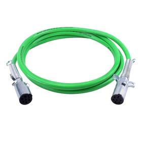 Tm-7wtc-s12-1 Termux 7 Way Trailer Cord 12 Ft Abs Electrical Power Heavy Duty Green Straight
