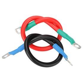Thesiliconvalley 690770137169 6x 6 Gauge Awg Battery Cables Flexible Copper 12v 30cm Car Truck Solar Inverter