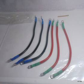 Top Parts Racing 601549175831 6 Awg Battery Cables 6pcs 12v Gauge 30cm/12inch Inverter Set