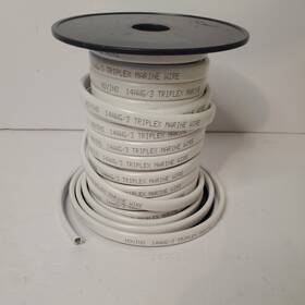 Bc14 Triplex Bc14/3 14/3 Awg Gauge Marine Grade Wire Ac Boat Cable Tinned Copper Flat