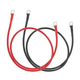 Uxcell 614462253937 2 Pcs 8 Awg Battery Cable 3ft With 5/16 Inch Sc Terminals Red Black